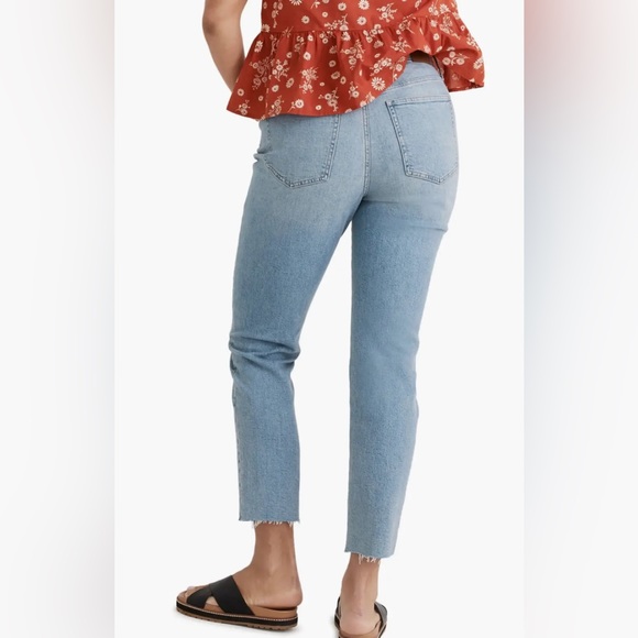 MADEWELL The Curvy Perfect Vintage Wide Leg Crop Jean Size 27 Wide Leg Raw Hem - Picture 3 of 12